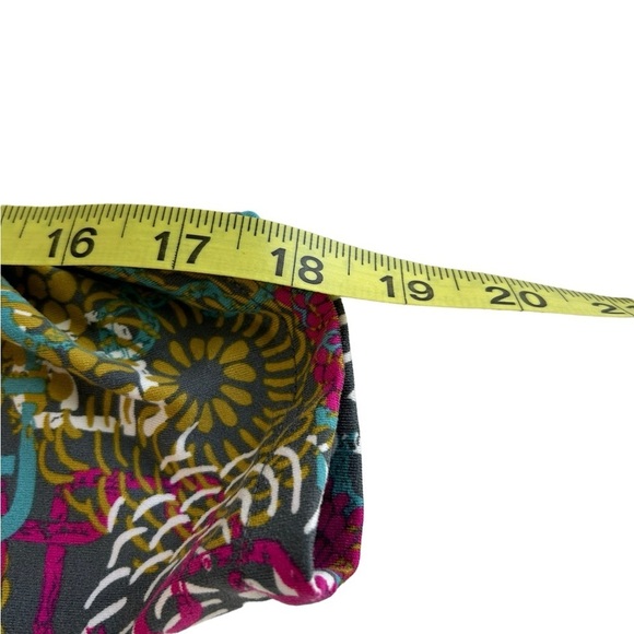 Soybu Floral Knit Athleisure Dress Multicolor 3/4 Ruched Sleeves Size Medium EUC - Picture 7 of 11